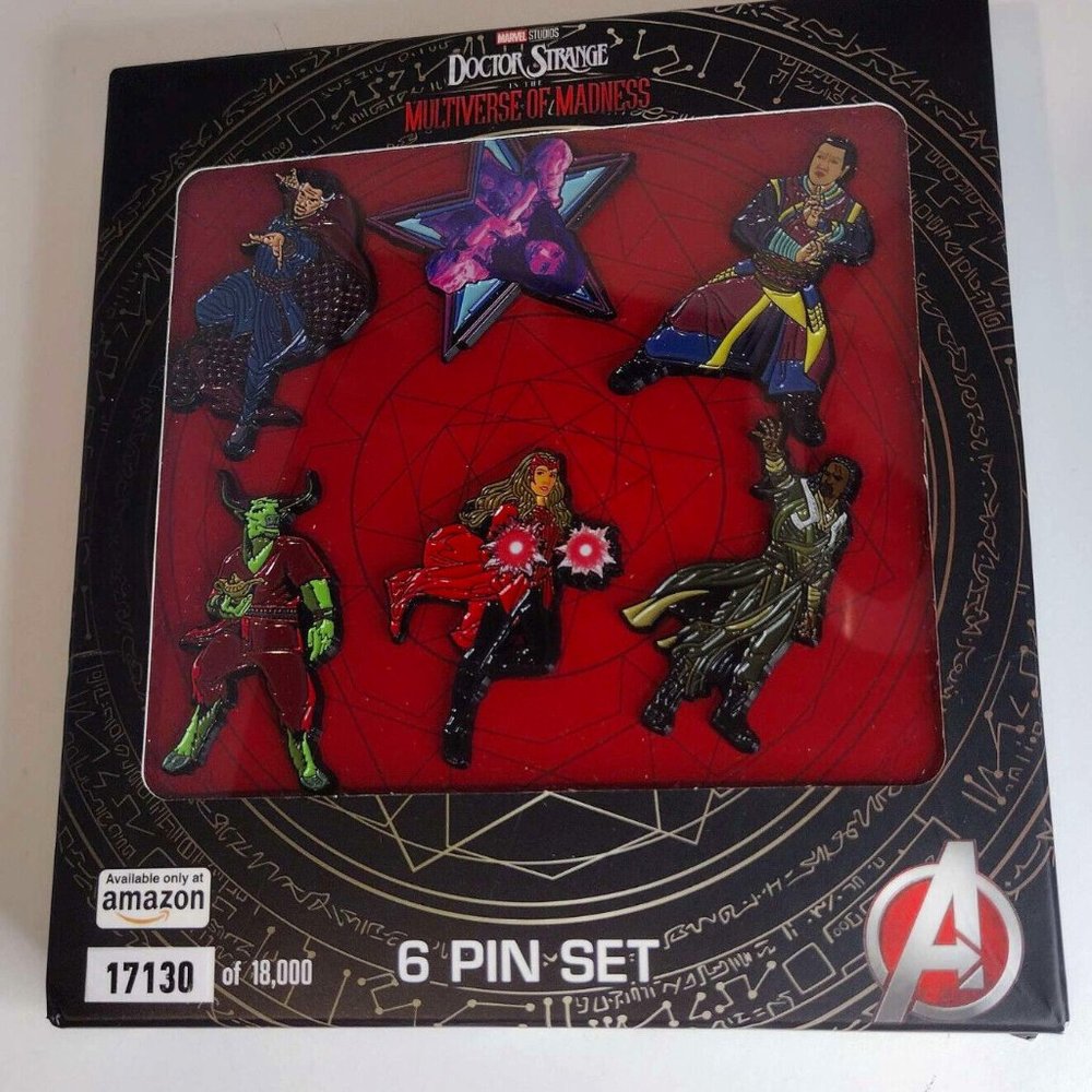 Dr Doctor Strange in the Multiverse of Madness Marvel 6 Pin Set Amazon Exclusive